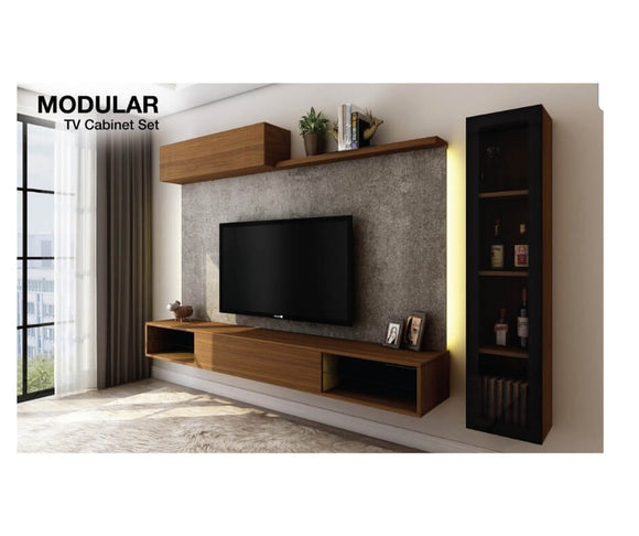 Wall TV Console Set
